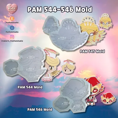 Demon Hotel & Demon Boss Mold / PAM 544, 545, 546 / Painting Anime Mold / Silicone
