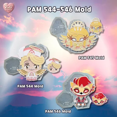 Demon Hotel & Demon Boss Mold / PAM 544, 545, 546 / Painting Anime Mold / Silicone