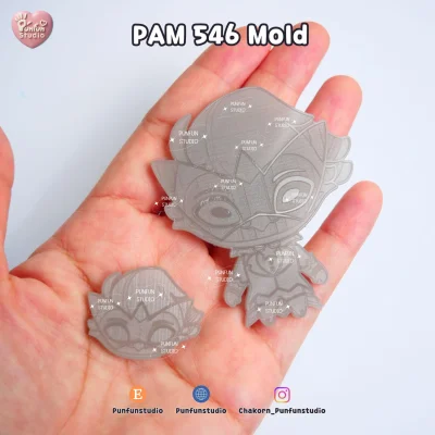 Demon Hotel & Demon Boss Mold / PAM 544, 545, 546 / Painting Anime Mold / Silicone