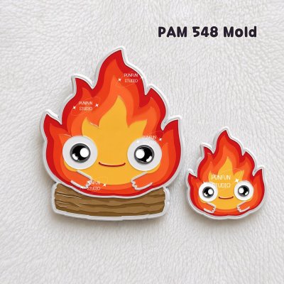 PAM 547-548 Mold / Chinese Dragon, Fire Monster / Painting Anime Mold / Silicone Mold