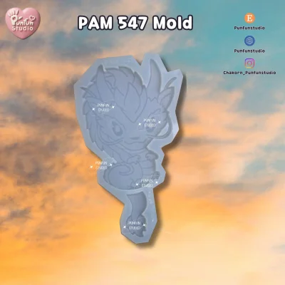 PAM 547-548 Mold / Chinese Dragon, Fire Monster / Painting Anime Mold / Silicone Mold