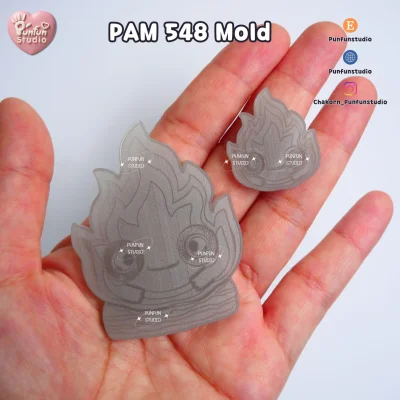 PAM 547-548 Mold / Chinese Dragon, Fire Monster / Painting Anime Mold / Silicone Mold