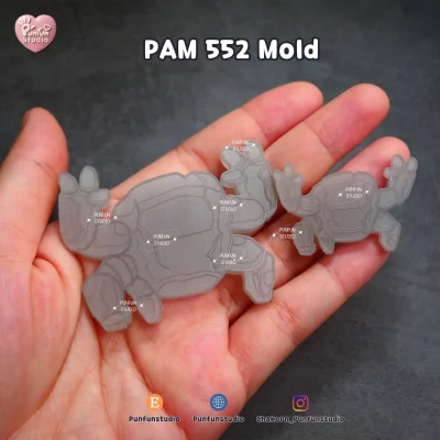 PAM 552 Rock / Painting Anime Mold / Silicone Mold
