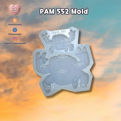 PAM 552 Rock / Painting Anime Mold / Silicone Mold
