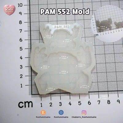 PAM 552 Rock / Painting Anime Mold / Silicone Mold
