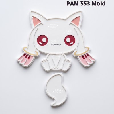 PAM 553, 554 / Mado Magic / Painting Anime Mold / Silicone Mold