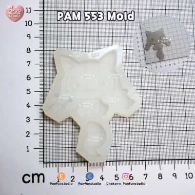 PAM 553, 554 / Mado Magic / Painting Anime Mold / Silicone Mold