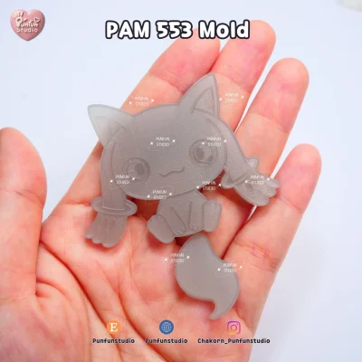 PAM 553, 554 / Mado Magic / Painting Anime Mold / Silicone Mold