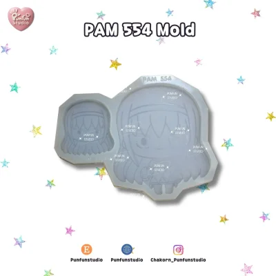 PAM 553, 554 / Mado Magic / Painting Anime Mold / Silicone Mold