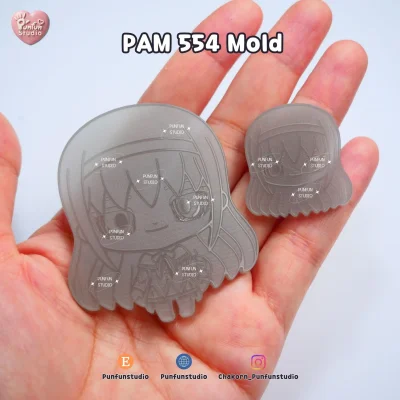 PAM 553, 554 / Mado Magic / Painting Anime Mold / Silicone Mold