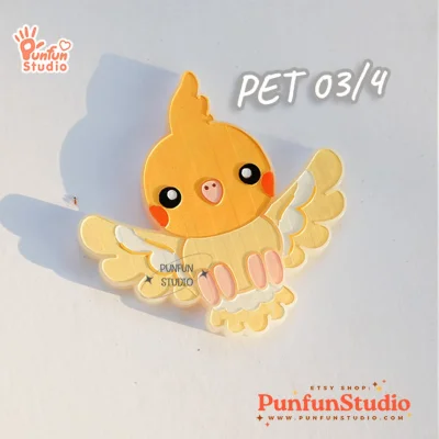 PET 03+3 Cockatiel Mold Set / PET 03, 03/2, 03/3 03/4 / Set 4 Molds / Pet Mold / Parrot Mold / Silicone Mold
