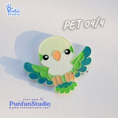 PET 04+3 Quaker Mold Set / PET 04, 04/2, 04/3, 04/4 / Set 4 Molds / Pet Mold / Parrot Mold / Silicone Mold