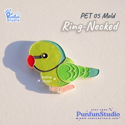 PET 01, 02, 03, 04, 05, 06, 07, 08, 09, 10 Parrot Mold / Parrot Mold / Silicone Mold