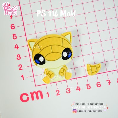 PS 116 Shrew, PM 28 Slash Mold / Pokemold / Silicone Mold