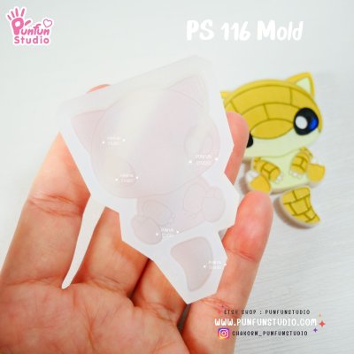 PS 116 Shrew, PM 28 Slash Mold / Pokemold / Silicone Mold