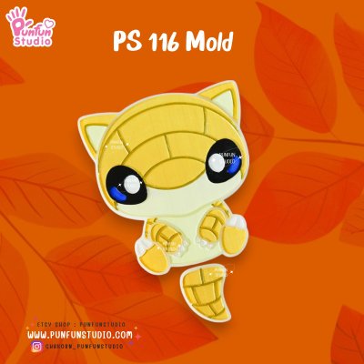 PS 116 Shrew, PM 28 Slash Mold / Pokemold / Silicone Mold