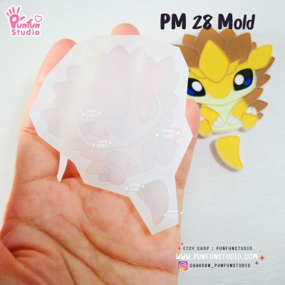 PS 116 Shrew, PM 28 Slash Mold / Pokemold / Silicone Mold