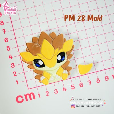 PS 116 Shrew, PM 28 Slash Mold / Pokemold / Silicone Mold