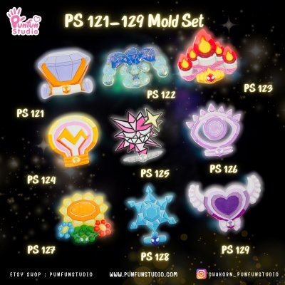 PS 121-129 Mold Set / Terastal / Pokemold / Silicone Mold