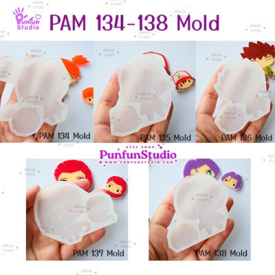 PAM134-138 Pokemon Silicone Mold