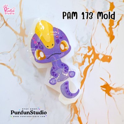 PAM 171-178 Cute Dino Mold  / Set 8 Molds + Special Mold PAM 170 / Dinosaur / Painting Anime Mold / Silicone Mold