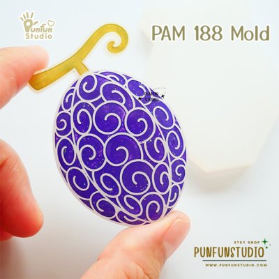 PAM 179-190 Devil Fruit Mold Set / Pirate Mold / Painting Anime Mold / Silicone Mold
