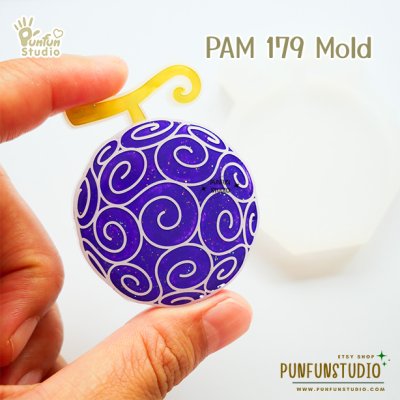 PAM 179-190 Devil Fruit Mold Set / Pirate Mold / Painting Anime Mold / Silicone Mold