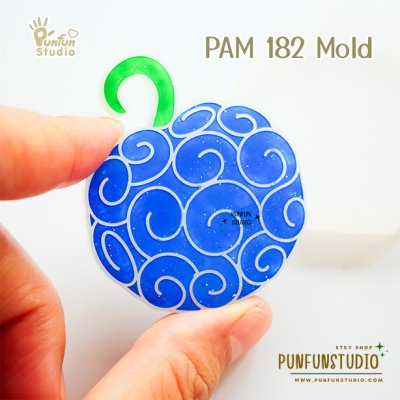 PAM 179-190 Devil Fruit Mold Set / Pirate Mold / Painting Anime Mold / Silicone Mold