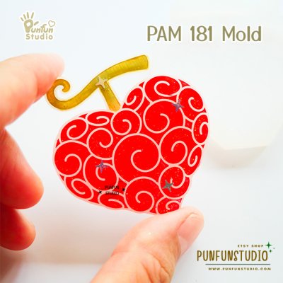 PAM 179-190 Devil Fruit Mold Set / Pirate Mold / Painting Anime Mold / Silicone Mold