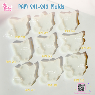 PAM 241 - 249 Sailor Eev Evo Mold  / 9 Molds / Painting Anime Mold / Silicone Mold