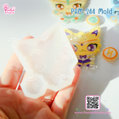 PAM 241 - 249 Sailor Eev Evo Mold  / 9 Molds / Painting Anime Mold / Silicone Mold