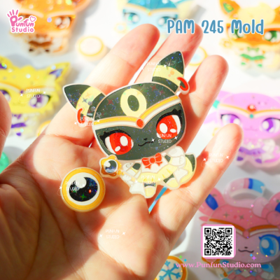 PAM 241 - 249 Sailor Eev Evo Mold  / 9 Molds / Painting Anime Mold / Silicone Mold