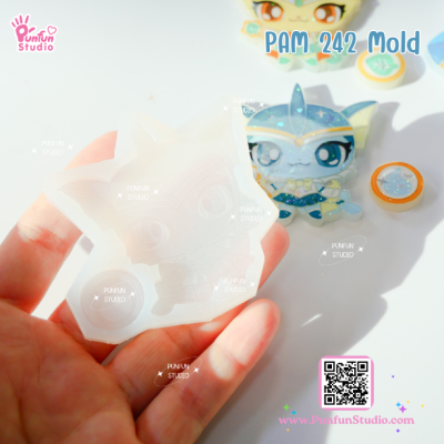 PAM 241 - 249 Sailor Eev Evo Mold  / 9 Molds / Painting Anime Mold / Silicone Mold