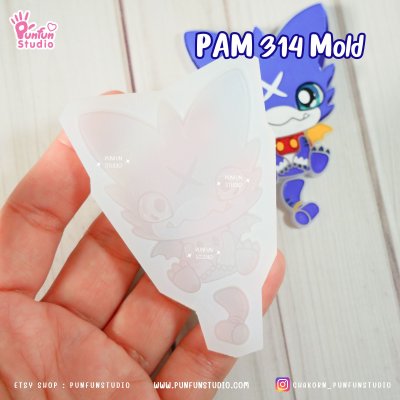 Digimold PAM 312, 313, 314, 315, 316, 337 / Painting Anime Mold / Silicone Mold