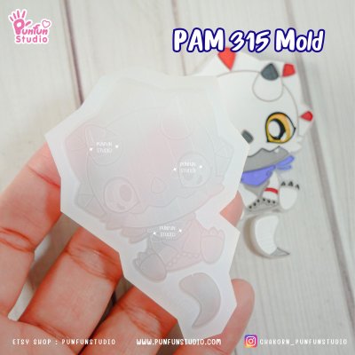 Digimold PAM 312, 313, 314, 315, 316, 337 / Painting Anime Mold / Silicone Mold