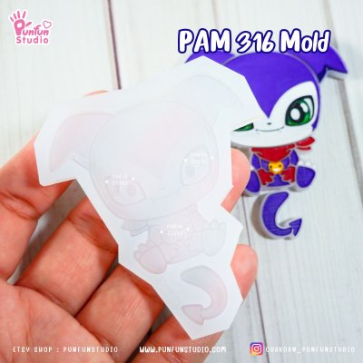 Digimold PAM 312, 313, 314, 315, 316, 337 / Painting Anime Mold / Silicone Mold