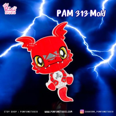 Digimold PAM 312, 313, 314, 315, 316, 337 / Painting Anime Mold / Silicone Mold