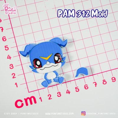 Digimold PAM 312, 313, 314, 315, 316, 337 / Painting Anime Mold / Silicone Mold