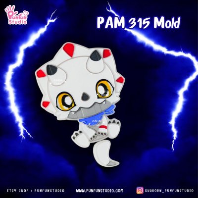 Digimold PAM 312, 313, 314, 315, 316, 337 / Painting Anime Mold / Silicone Mold