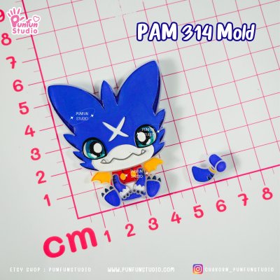 Digimold PAM 312, 313, 314, 315, 316, 337 / Painting Anime Mold / Silicone Mold