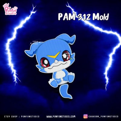 Digimold PAM 312, 313, 314, 315, 316, 337 / Painting Anime Mold / Silicone Mold