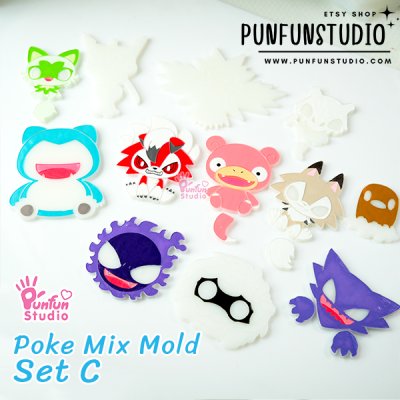 Poke Mix Mold Set C