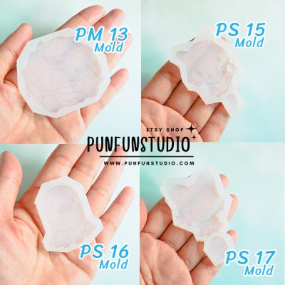 Poke Mix Mold Set C / 12 Molds / Pokemold / Silicone Mold