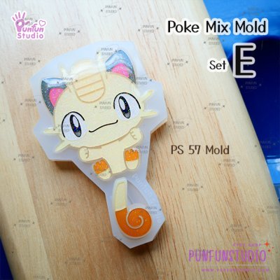 Poke Mix Mold Set E / 12 Molds / Pokemold / Silicone Mold