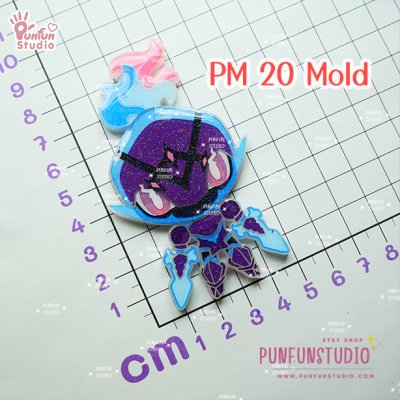 Poke Mix Mold Set E / 12 Molds / Pokemold / Silicone Mold