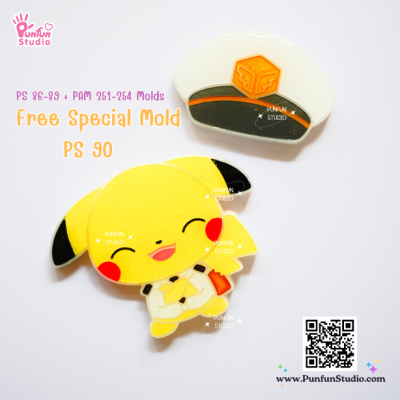 PS 86-89 + PAM 251-254 Horizon Pokemolds Set / 8 Molds + Free Special Mold PS 90 / Trainer / Painting Anime Mold / Silicone Mold