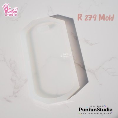 R 279 Luggage, Baggage Tag Mold / 10x5 cm / Thickness 5 mm / Hole 15 x 4 mm / Silicone Mold / Epoxy Resin Mold