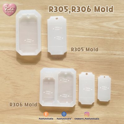 R305, R306 Ticket Mold C / Ticket Mold / Silicone Mold