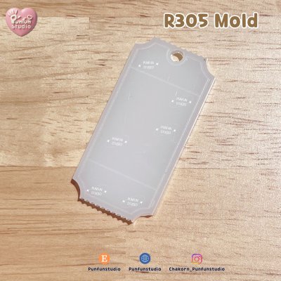 R305, R306 Ticket Mold C / Ticket Mold / Silicone Mold