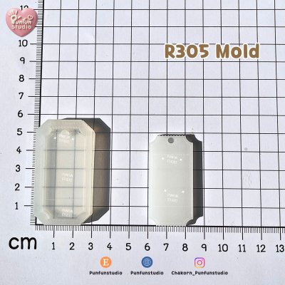 R305, R306 Ticket Mold C / Ticket Mold / Silicone Mold